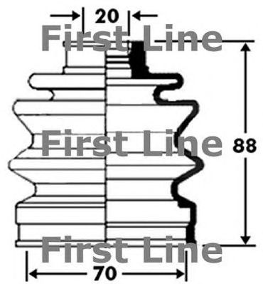 FIRST LINE fcb2368 -  Пыльник, приводной вал